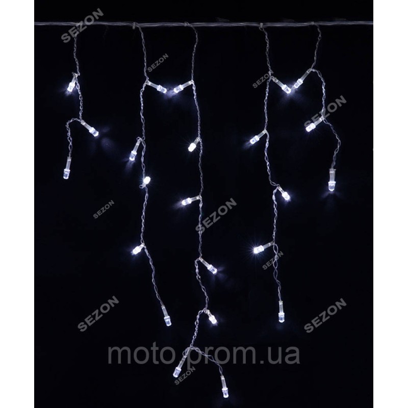Штора-дощик РУБІН 200 LED черн/пров, 5м*0.5м, білий теплий
