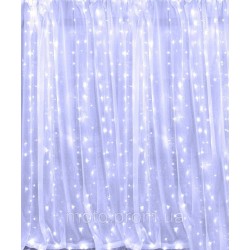 Штора 480 LED 3м*3м (20 ліній) білий Штора 480 LED 3м*3м (20 ліній) білий