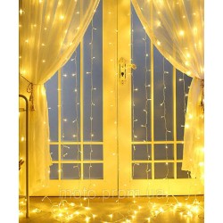 Штора 480 LED 3м*3м (20 ліній) білий теплий Штора 480 LED 3м*3м (20 ліній) білий теплий