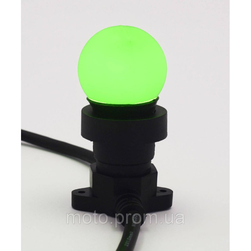 Лампочка LED 3W E-27 зелена