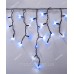 Вул. БАХРОМА 100 LED 5м*0,6м, чорний каучук 3.3мм, синій+ FLASH