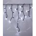 Вулична БАХРОМА 100 LED 5м*0,7м, чорн. каучук 3.3мм, білий (статичний)