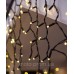 Вулична БАХРОМА 100 LED 5м*0,7м, чорн. каучук 3.3мм, білий теплий (статичний)