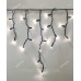 Вулична БАХРОМА 100 LED 5м*0,7м, чорн. каучук 3.3мм, білий теплий (статичний)