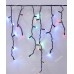 Вул. БАХРОМА 100 LED 3м*0,7м, чорний каучук 3.3мм, мульті