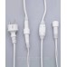 Вул. БАХРОМА 100 LED 5м*0,6м, білий каучук 3.3мм, білий+FLASH