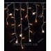 Вул. БАХРОМА 100 LED 5м*0,6м, білий каучук 3.3мм, білий теплий+FLASH