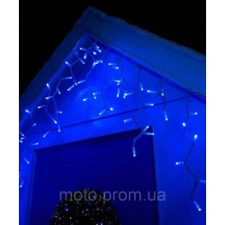 Вул. БАХРОМА 100 LED 3м*0,7м, білий каучук 3.3мм, синій+FLASH Вул. БАХРОМА 100 LED 3м*0,7м, білий каучук 3.3мм, синій+FLASH