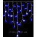 Вул. БАХРОМА 100 LED 3м*0,7м, білий каучук 3.3мм, синій+FLASH