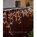 Вул. БАХРОМА 100 LED 3,3м*0,7м, білий каучук 3.3мм, теплий блий+FLASH