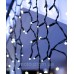 Вулична бахрома 140 LED 5м*0,6м, чорн каучук 2.2мм, білий+FLASH