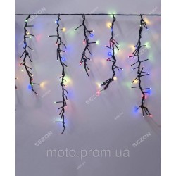 Бахрома- ФЕЄРВЕРК 240 LED 2.5м*0.6м, мульті Бахрома- ФЕЄРВЕРК 240 LED 2.5м*0.6м, мульті