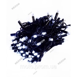 Вулична 200 LED, 20м, чорний каучук 3,3мм (статична), білий Вулична 200 LED, 20м, чорний каучук 3,3мм (статична), білий