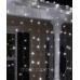 Вулична ШТОРА 150 LED 3м*1м, прозор/ провід 3.3мм статична, білий