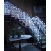 Вулична штора 300 LED 3м*2м, прозор/ провід 3.3мм статична, білий (10)