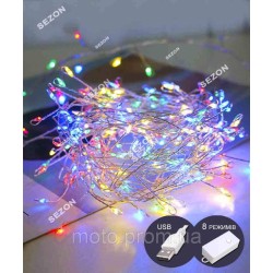 Штора 200LED роса-фейерверк 3м*0,6м, мульті Штора 200LED роса-фейерверк 3м*0,6м, мульті