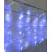 Штора 200LED роса-фейерверк 3м*0,6м/ перехідник, синьо-біла