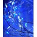 Штора 200LED роса-фейерверк 3м*0,6м/ перехідник, синьо-біла