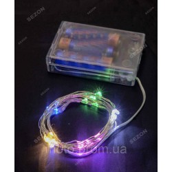 Роса на батарейках 50 LED 5м, мульті
