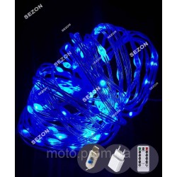 РОСА люкс100 LED (крупная лампочка) 10м, синій