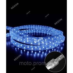 КВАДРАТНИЙ дюралайт 3-жильн LED 10м синій