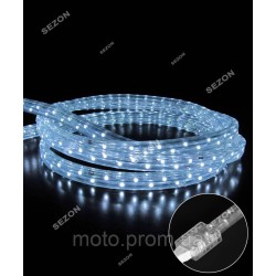 КВАДРАТНИЙ дюралайт 3-жильн LED 10м білий