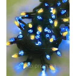 Конус 300 LED чорний провід, жовто- синій