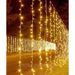Штора 200 LED 3м*2м (12 ліній) білий теплий Штора 200 LED 3м*2м (12 ліній) білий теплий