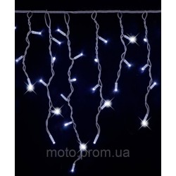 Вул. БАХРОМА 100 LED 3м*0,7м, білий каучук 3.3мм, блий (з режимами)