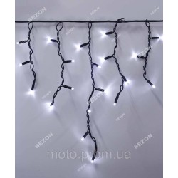 Вул. БАХРОМА 150 LED 10м*0,6м, чорний каучук 3.3мм, білий