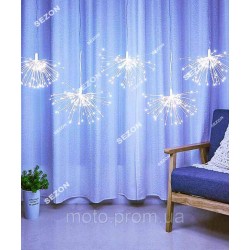 Гірлянда 500LED пучок- фейєрверк 5штук, 3м*0,6м білий Гірлянда 500LED пучок- фейєрверк 5штук, 3м*0,6м білий