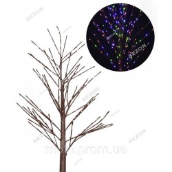 Дерево коричневий стовбур 225 LED 1,5м, мульті