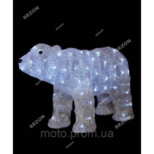 Ведмідь акриловий LED розмір 35см* 60см