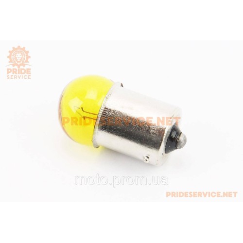 Лампа повороту (жовта з цоколем) 12V/10W G18