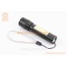 Фонарь 1 LED+COB 300 lumen ручной, алюминиевый, Li-ion 3.7V 450mAh зарядка от USB, влагозащитный, в
