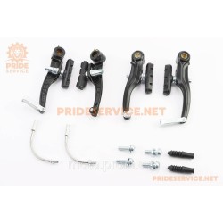 Гальмо V-brake 110мм (2 колеса), алюмінієве, чорне 935AE Гальмо V-brake 110мм (2 колеса), алюмінієве, чорне 935AE