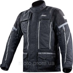 LS2 Nevada Man Jacket Black Dark Grey (S)