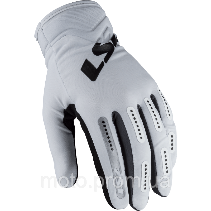 LS2 Bend Man Gloves White Grey (XL)
