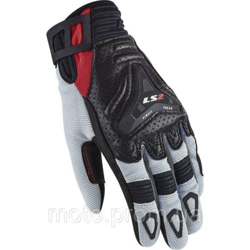 LS2 All Terrain Lady Gloves Black Grey Red (L) M