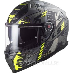 LS2 FF811 Vector 2 Techbot Matt Titanium Hi-Vis Yellow (L) XL LS2 FF811 Vector 2 Techbot Matt Titanium Hi-Vis Yellow (L) XL