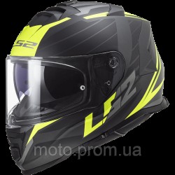 LS2 FF800 Storm 2 Nerve Matt Black Hi-Vis Yellow (L) XL