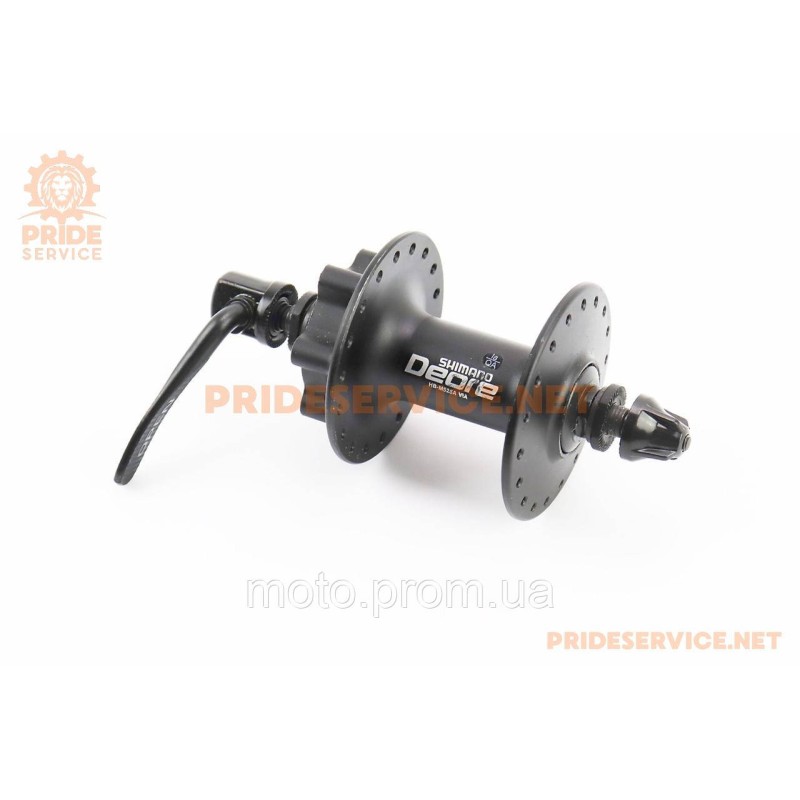 Втулка передняя MTB алюминиевая 14Gx36H, Disk-brake, крепл. эксцентрик, чёрная DEORE НВ-M525A