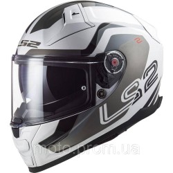 LS2 FF811 Vector 2 Metric White Titanium Silver (L)