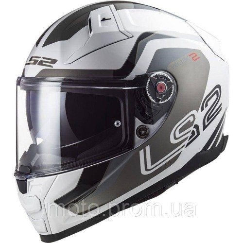 LS2 FF811 Vector 2 Metric White Titanium Silver (L)