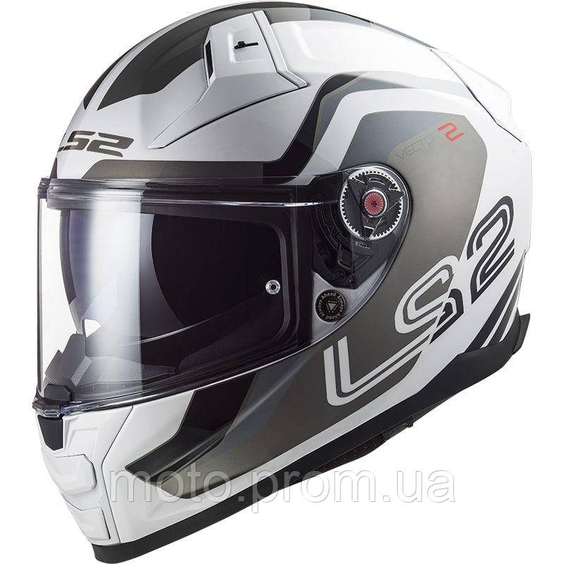 LS2 FF811 Vector 2 Metric White Titanium Silver (XL)
