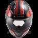 LS2 FF353 Rapid Stratus Gloss Black Red Silver (XL)