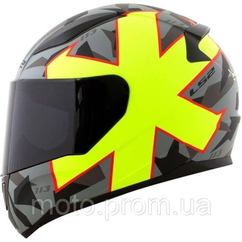 LS2 FF353 Rapid Paschoalin Matte Grey/ Hi-Vis Yellow (XXL)