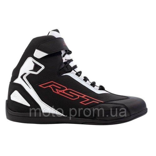 RST Sabre Shoes - Black/White/Red (44)