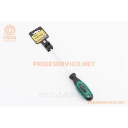 Викрутка магнітна шліцева HEX SL5x150мм ручка з TPR покриттям (45-8515)