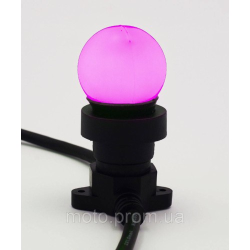 Лампочка LED 3W E-27 ріжева